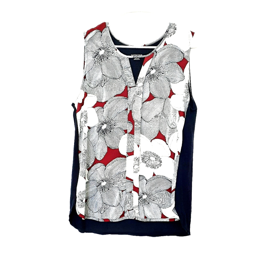 Blue, white & red 2x top